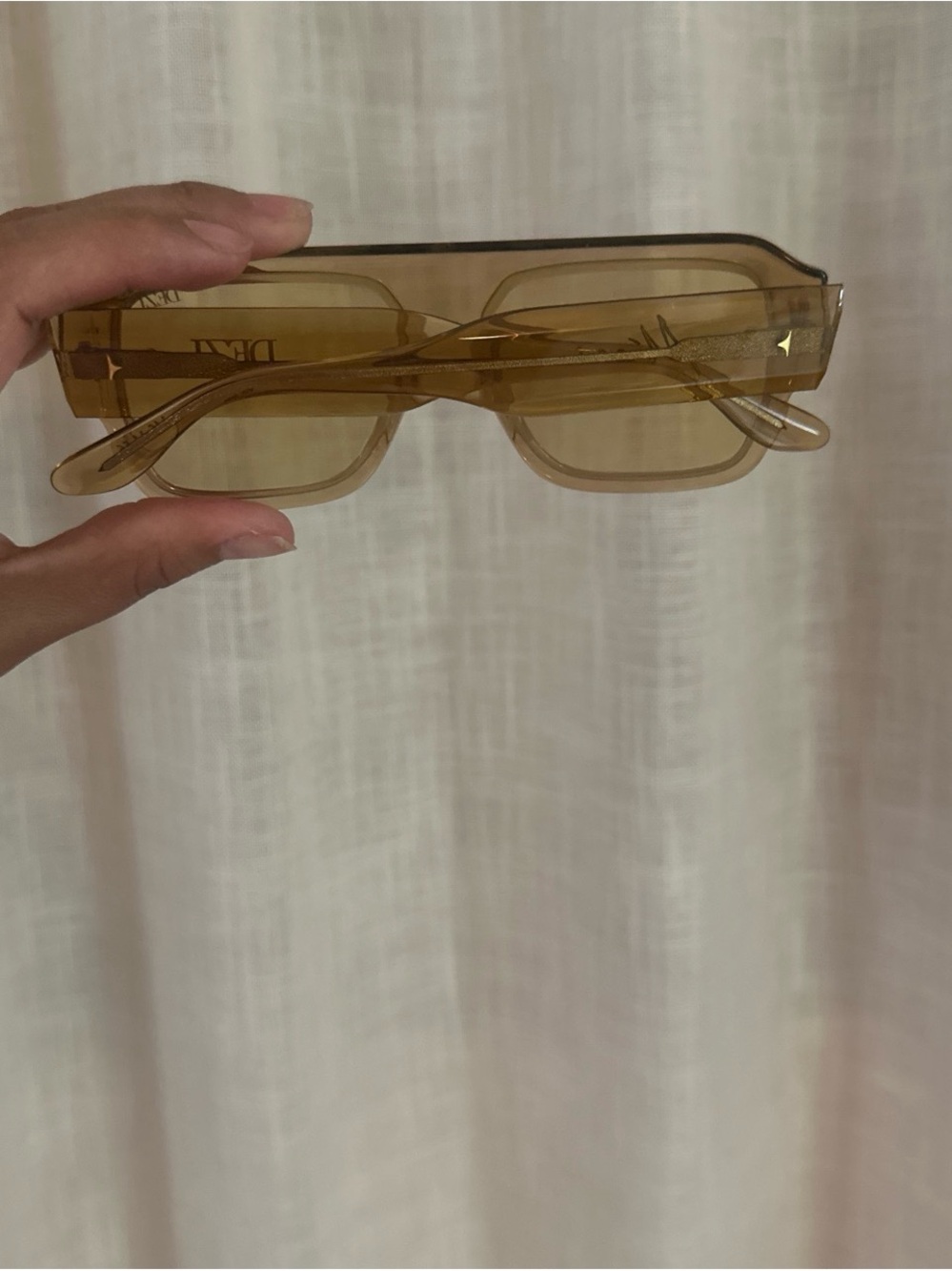 DEZI Amber Rectangle Sunglasses